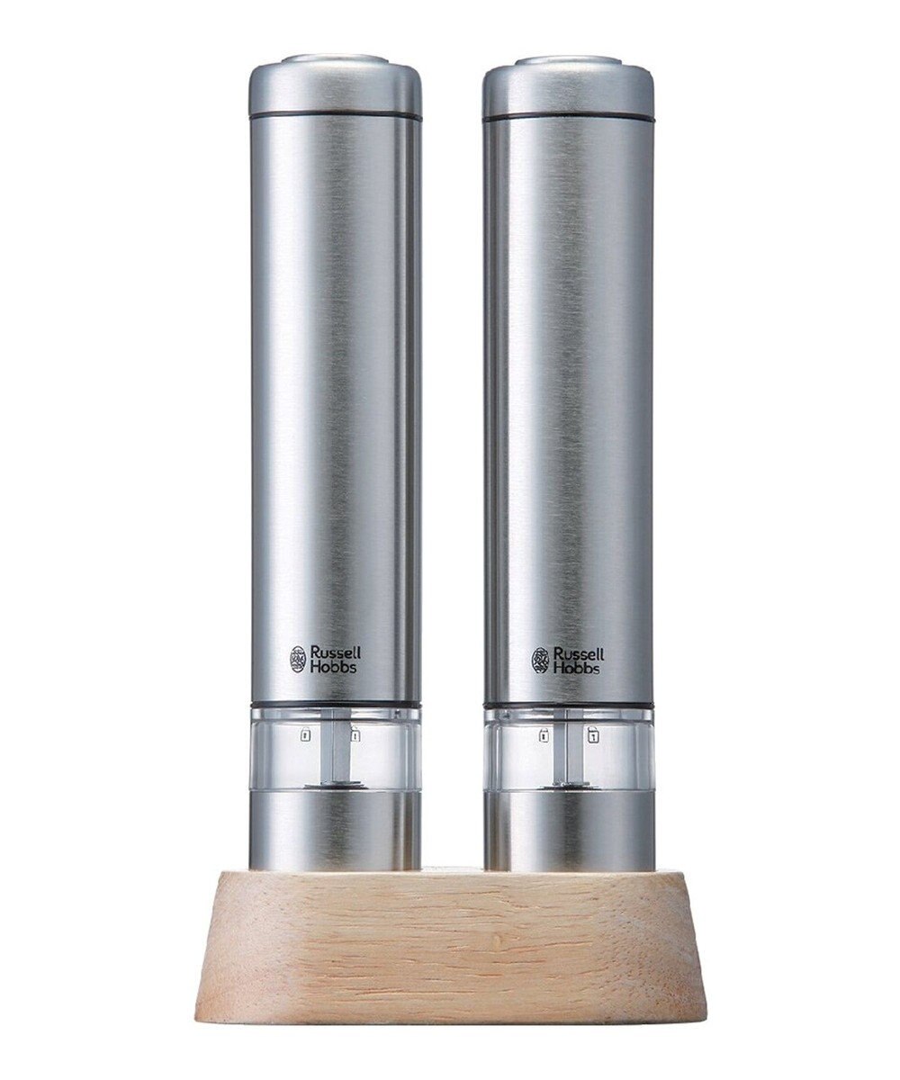 YAMATO テーブル＆キッチン 【ラッセルホブス】電動ミル ソルト・ペッパー ミニ  シルバー  7933JP 