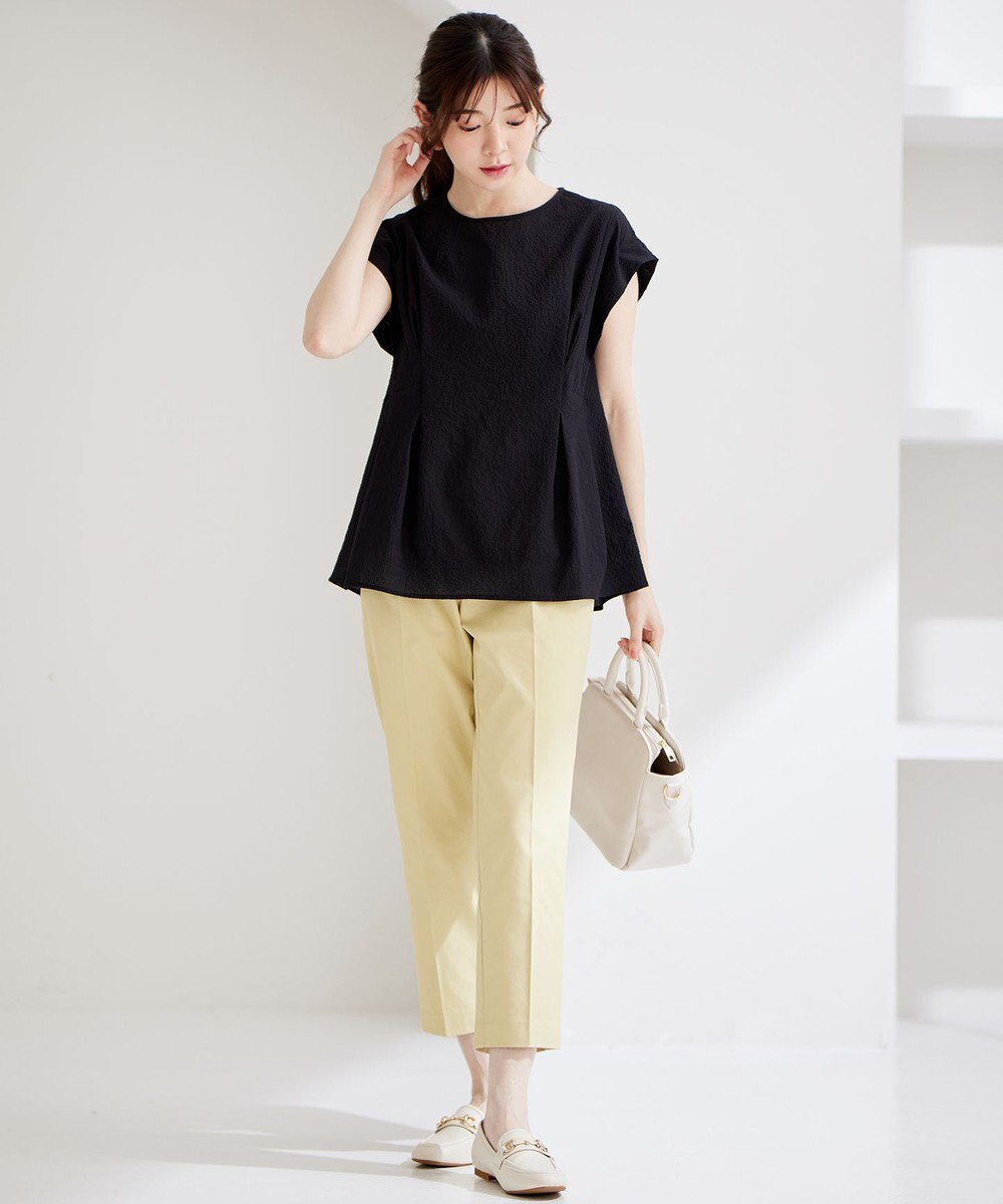 ANY SIS L 【洗える】カラミタンブラータック ブラウス 