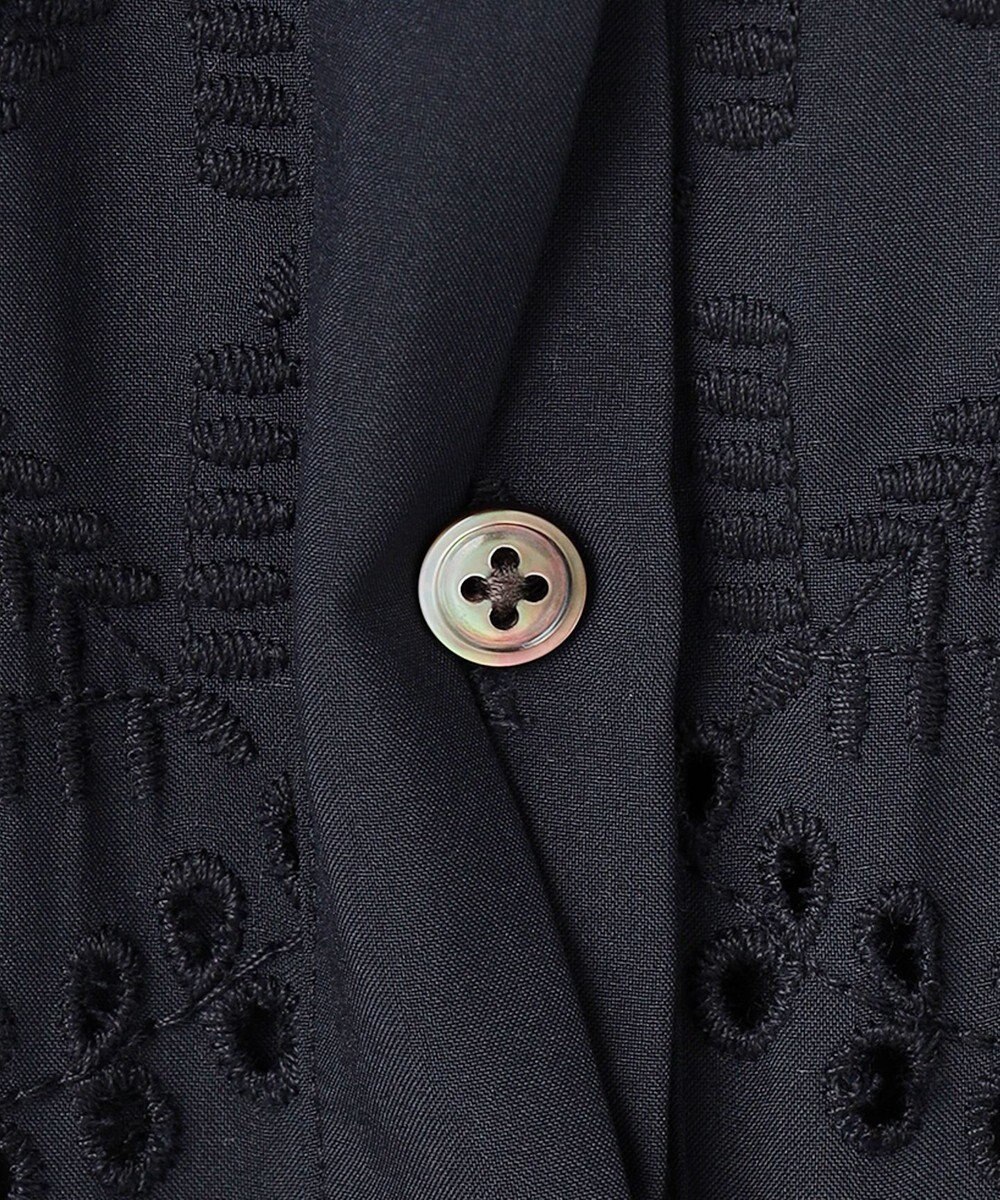 J.PRESS LADIES L 【一枚で着映え】エンブロイダリー ボクシーシャツ 