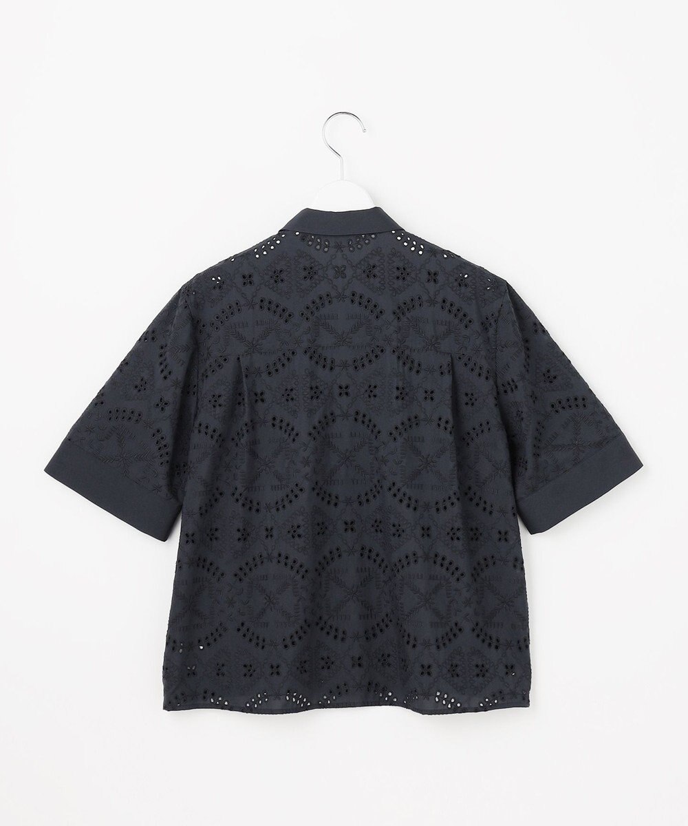 J.PRESS LADIES L 【一枚で着映え】エンブロイダリー ボクシーシャツ 