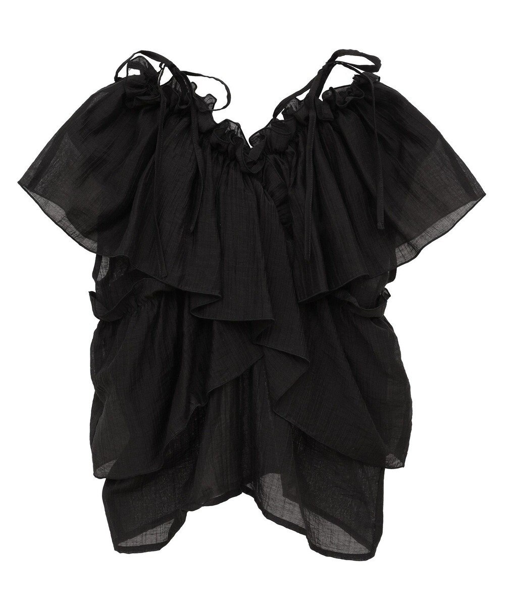 Green Parks マルチＷＡＹオフショルフリルブラウス 