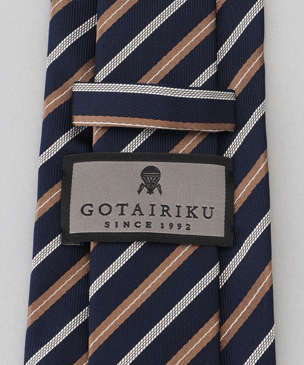 GOTAIRIKU  GOTAIRIKU別注【日本製】シルク ネクタイ_レジメンタル柄 