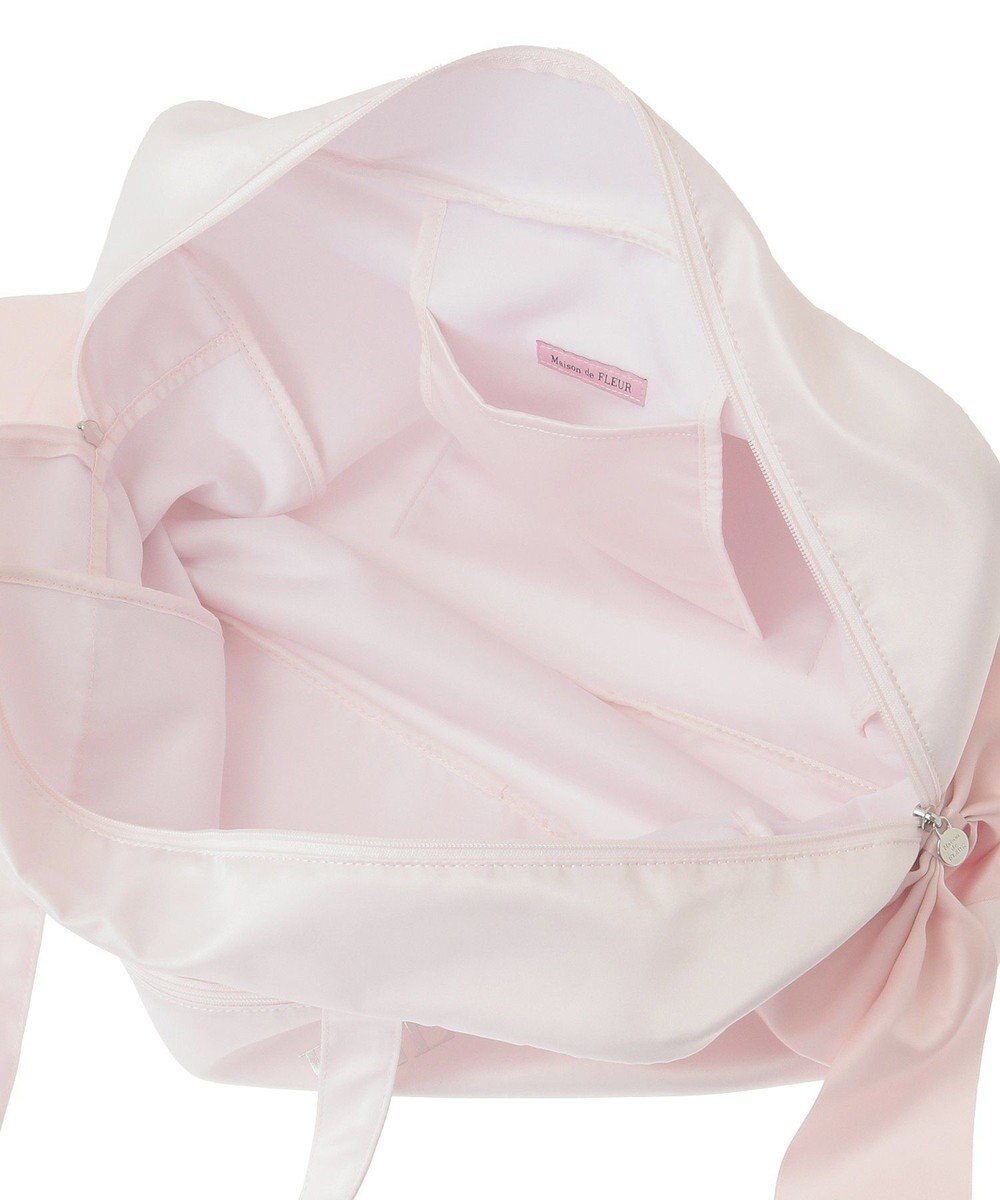 Maison de FLEUR サテンキャリーオンバッグ 