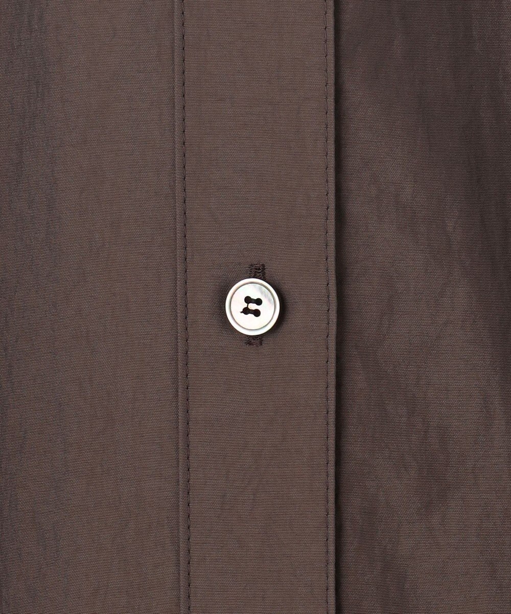 23区 【洗える】マットナイロンタフタ シャツワンピース 