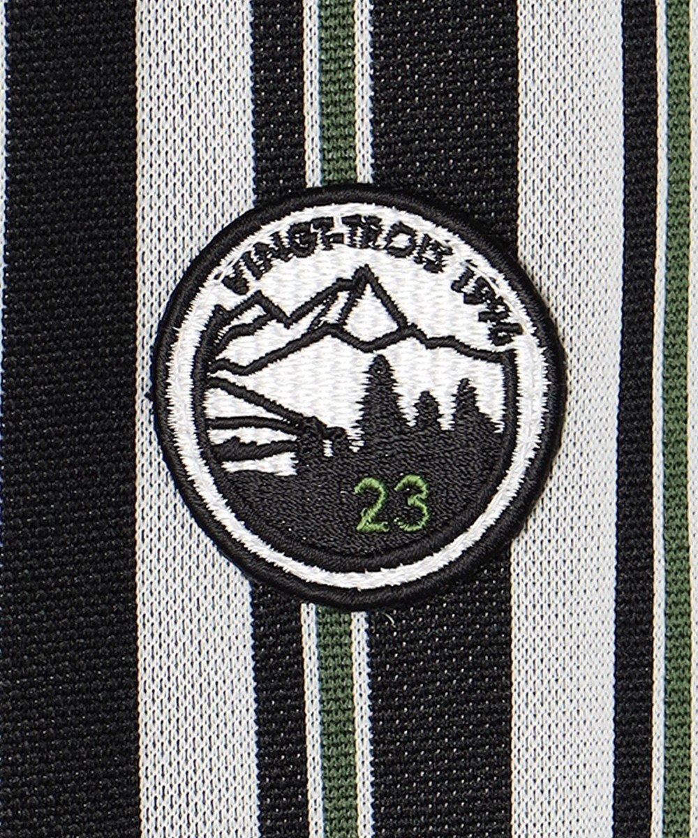 23区GOLF 【WOMEN】【吸汗速乾/ストレッチ】ストライプジャガードシャツ 