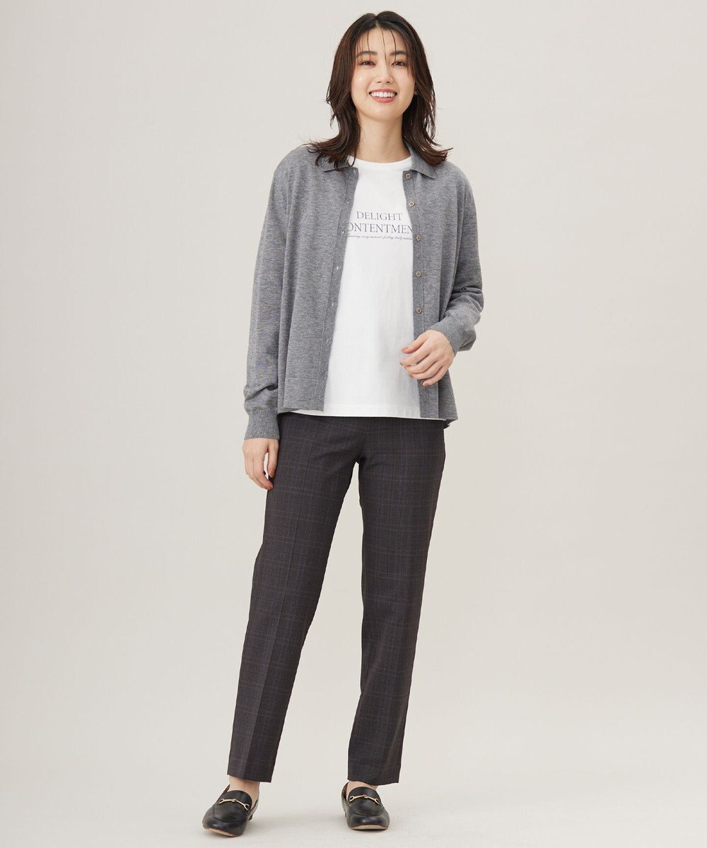 J.PRESS LADIES L ロゴ ロングスリーブ Tシャツ 