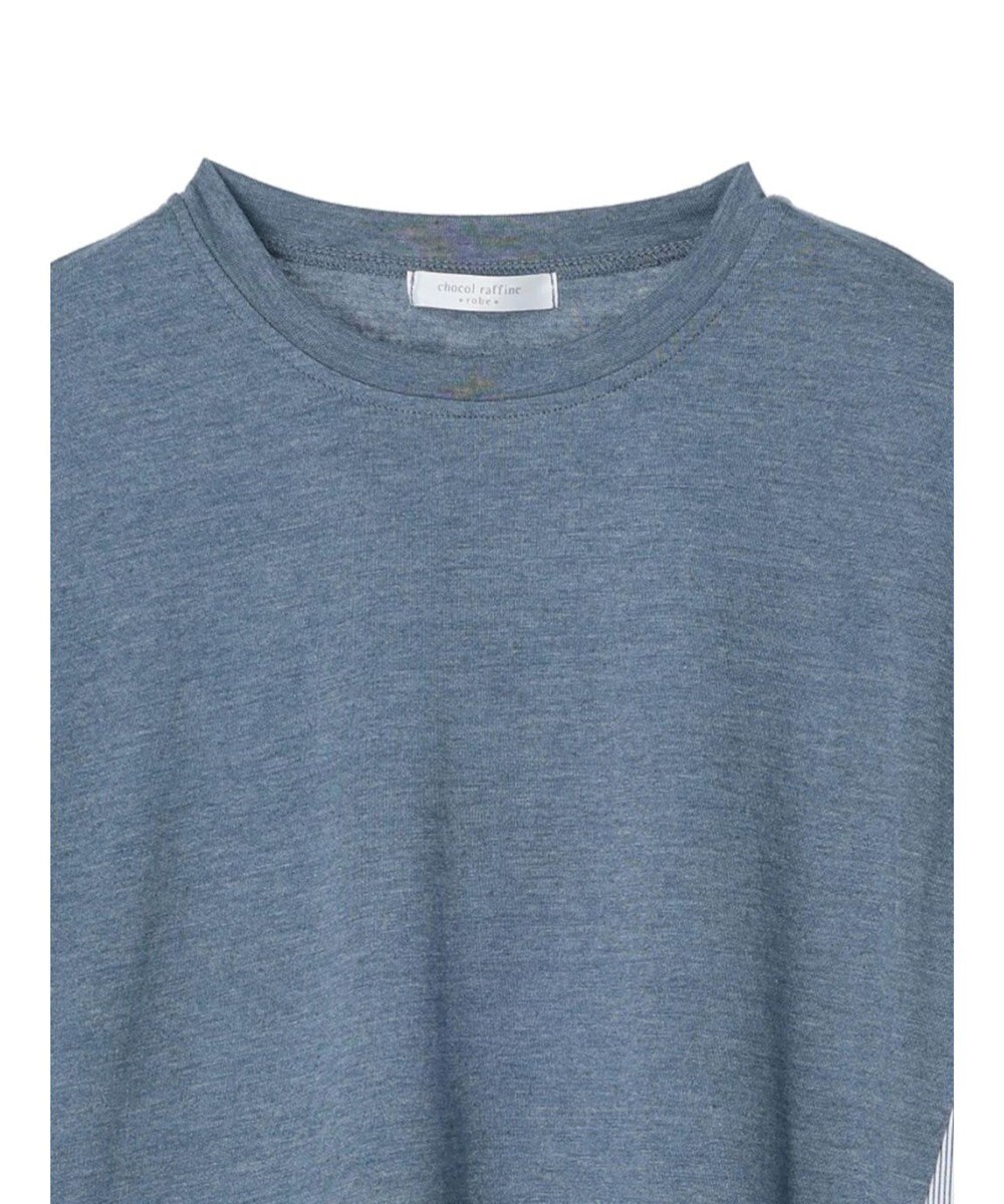 Green Parks 布帛ドッキング脇リボンプルオーバー 