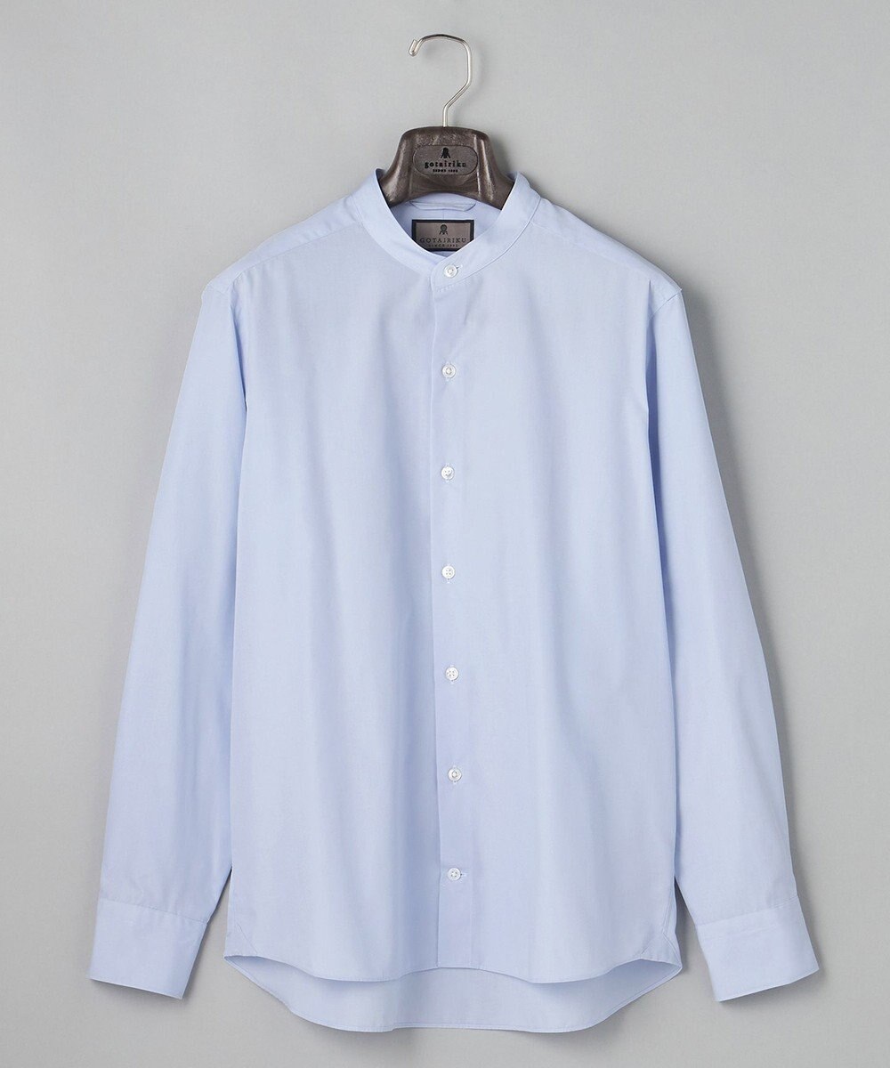 GOTAIRIKU 【シワになりにくい/洗える】ＴＣブロード シャツ_バンドカラー 