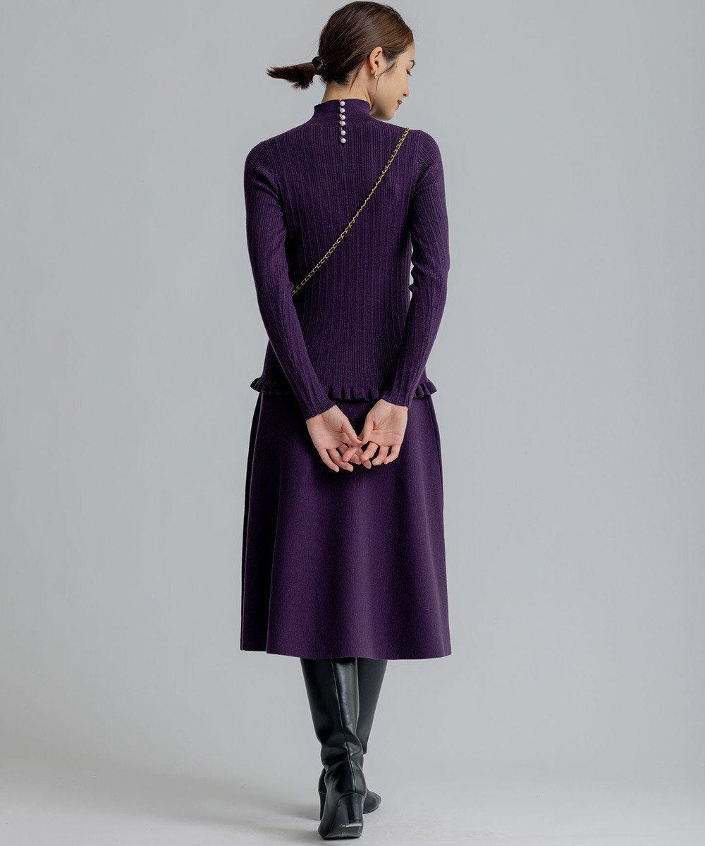 組曲 リブハイネック  ニット 