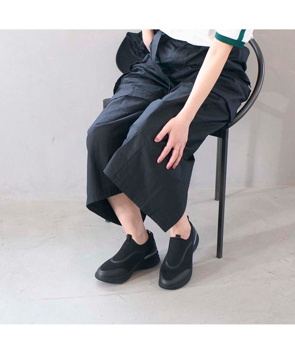 ing <ing>【レイン対応】ニットスリッポンスニーカー 