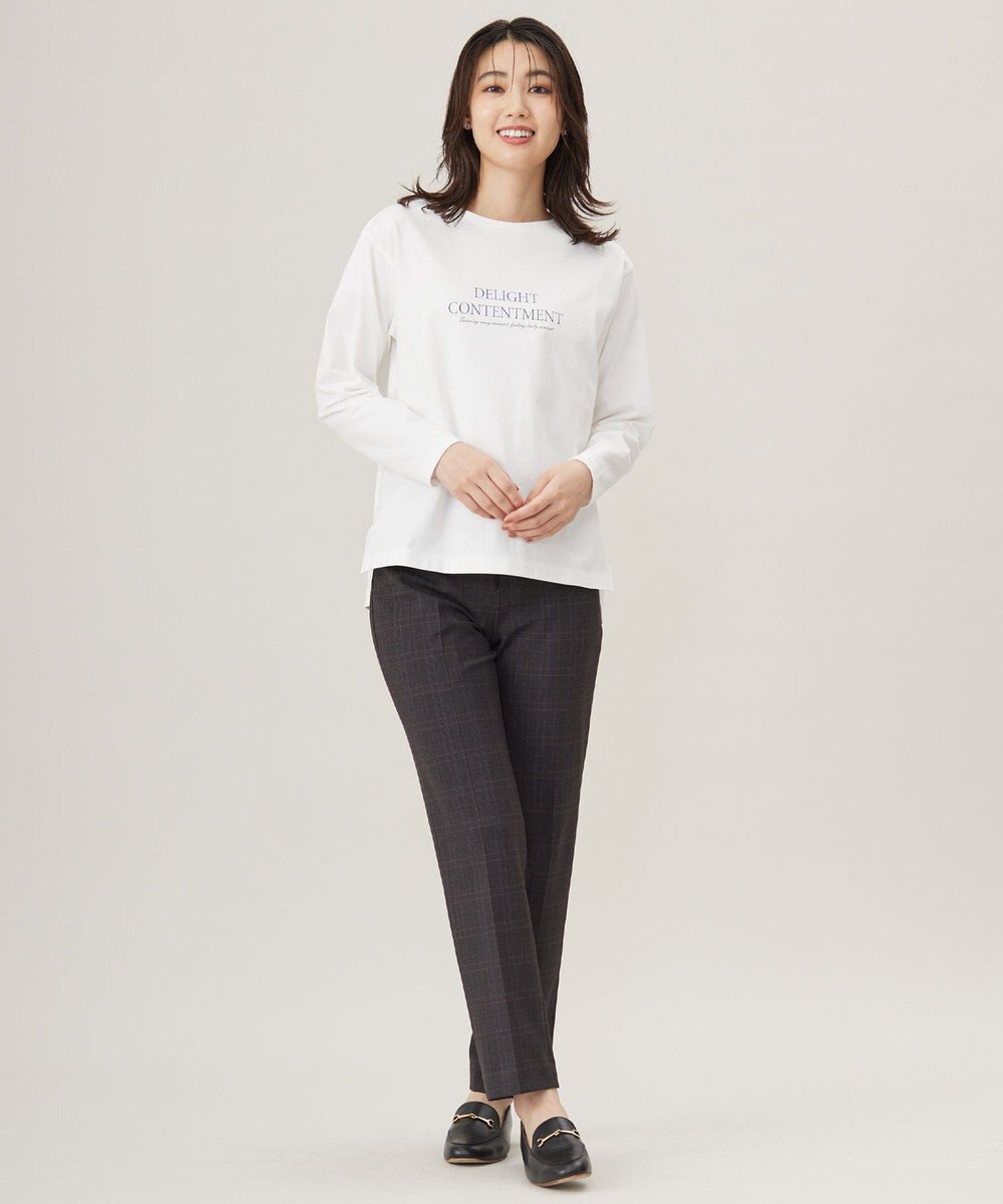 J.PRESS LADIES L ロゴ ロングスリーブ Tシャツ 