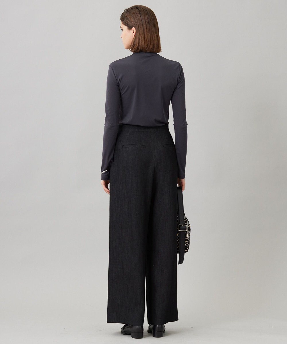 ICB 【洗える】 パウダリーチュール ハイネックトップス 