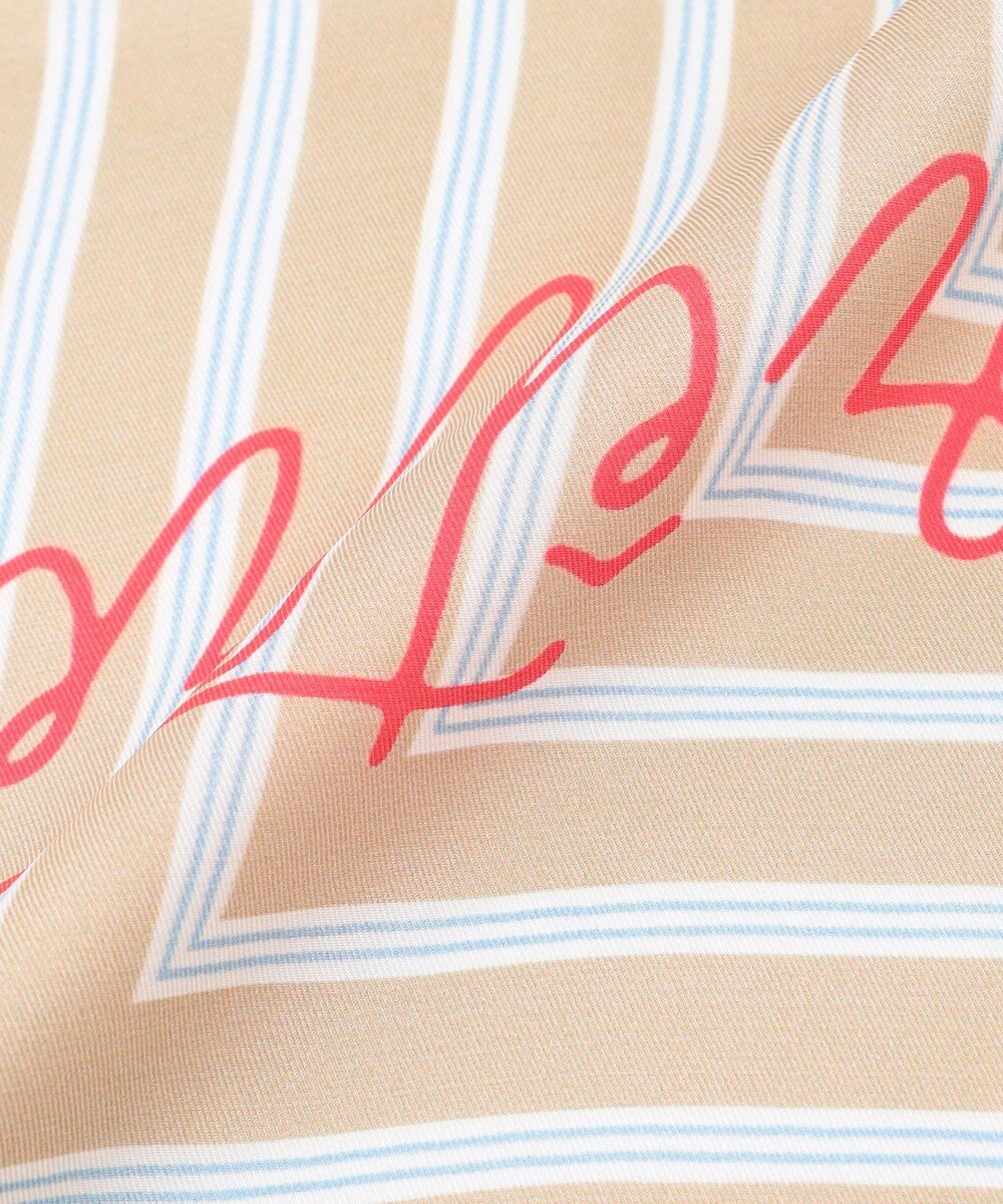 自由区 ストライプレター スカーフ 