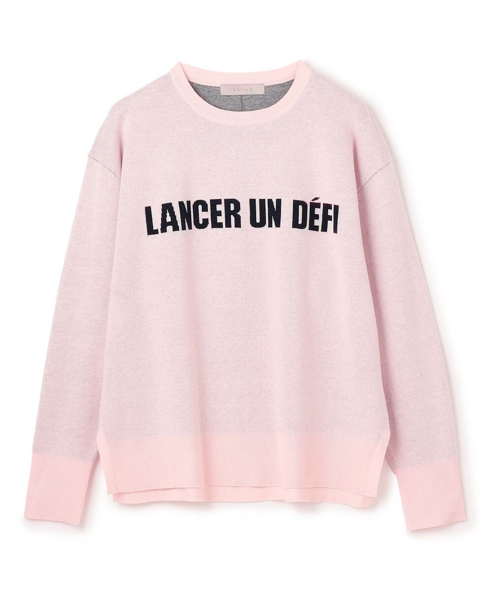 UNFILO スポンジニット ロゴジャガード 