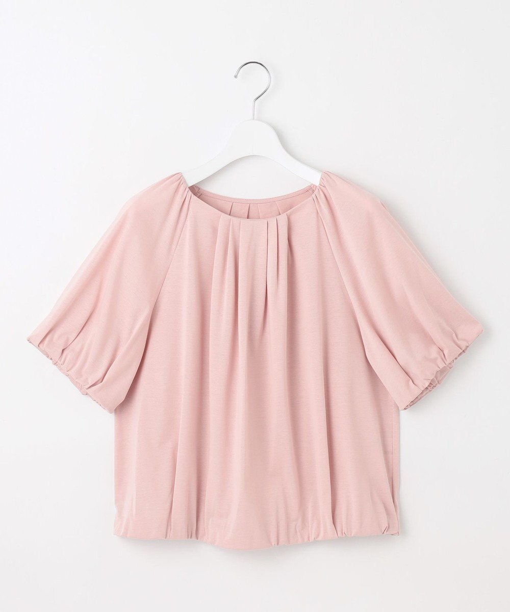 J.PRESS LADIES 【WEB限定・洗える・接触冷感】バルーンジャージー カットソー 