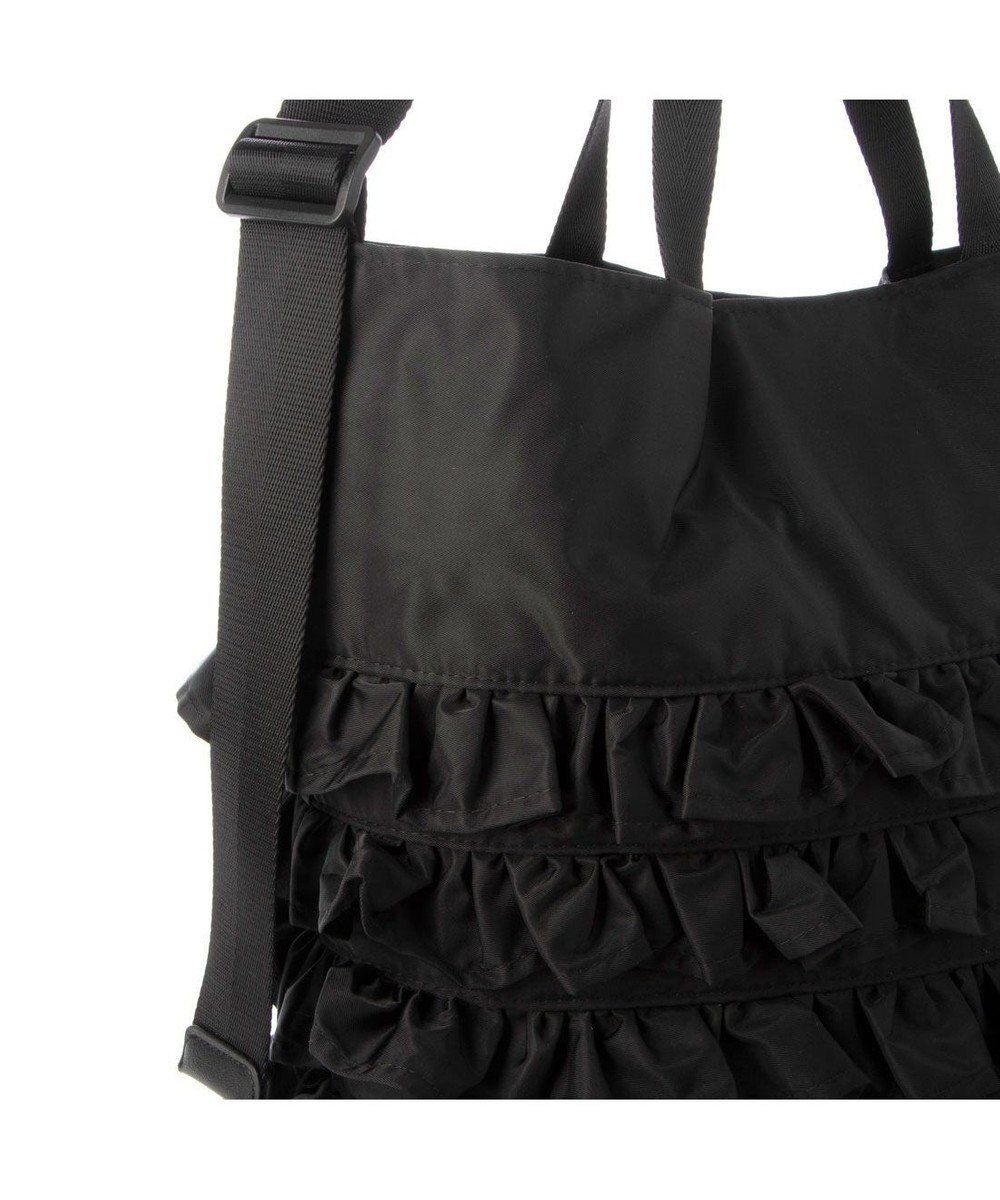 UNBILLION カシュカシュ cachecache / ナイロンフリル2wayトートバッグ 