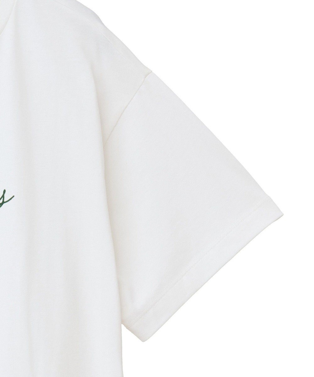 Green Parks フロッキー筆記体ロゴボックスＴシャツ 