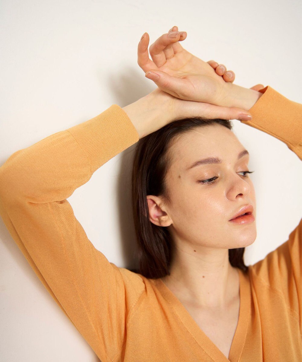 GRACE CONTINENTAL ラインVネックニットカーディガン 