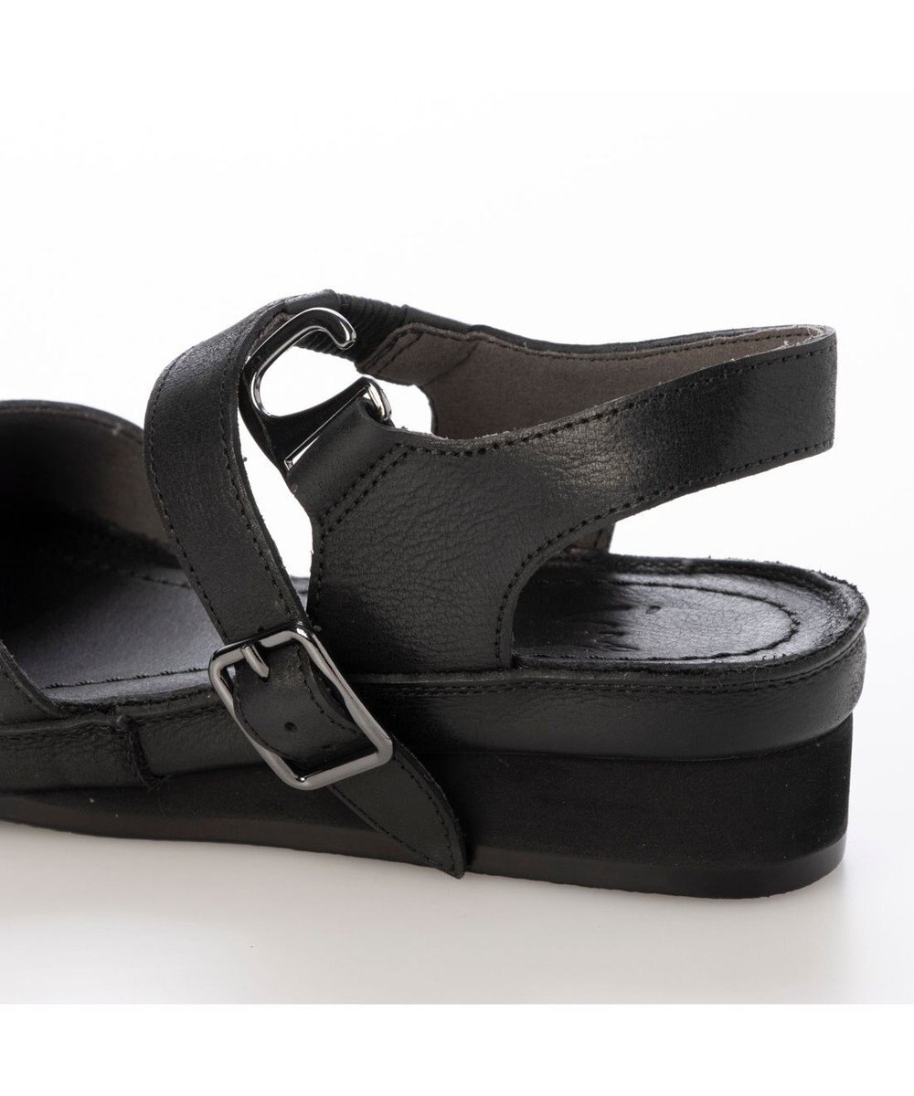 ing <ing>【WEB限定】ウエッジヒールレザーサンダル 