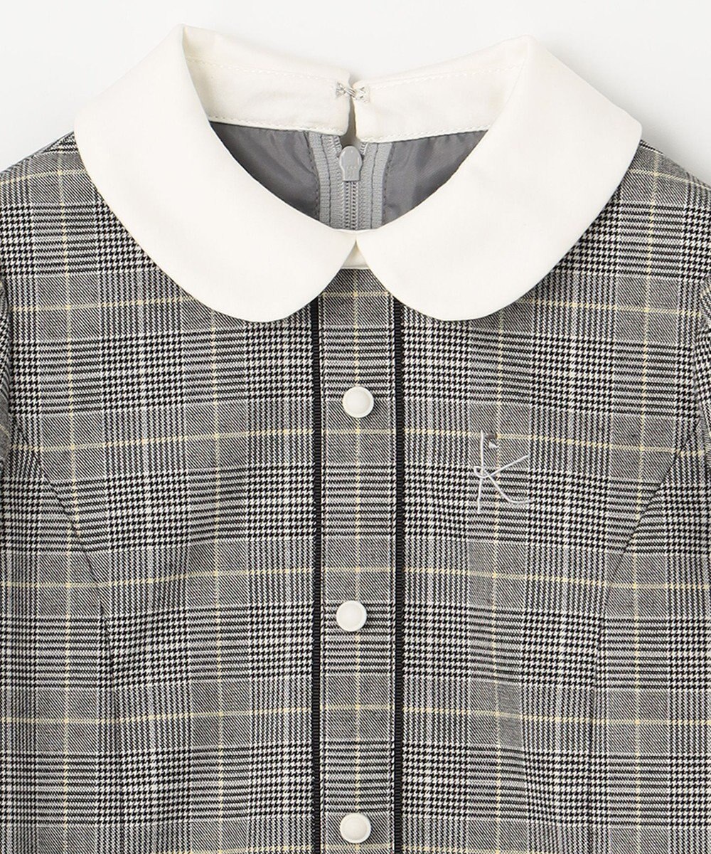 組曲 KIDS 【110-140cm】グレンチェック ワンピース 