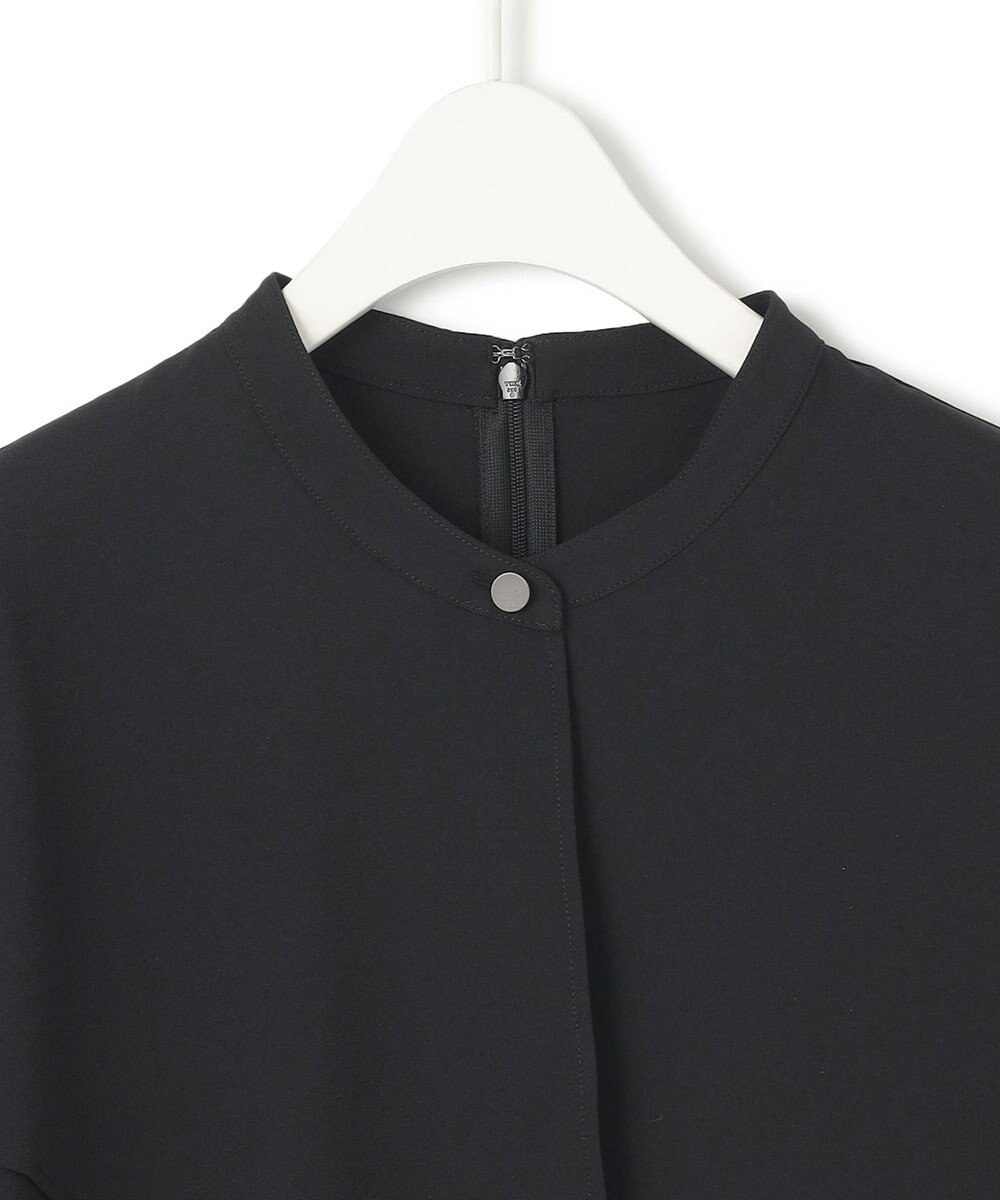 ICB 【洗える】ストレッチジョーゼット ラッフルデザインブラウス 