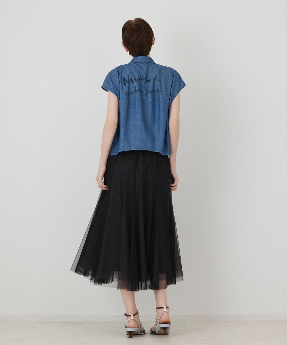 GRACE CONTINENTAL シアーデニムドルマントップ 