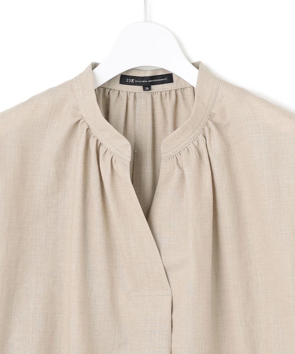 23区 L 【洗える】トリアセスラブストレッチ ワンピース 