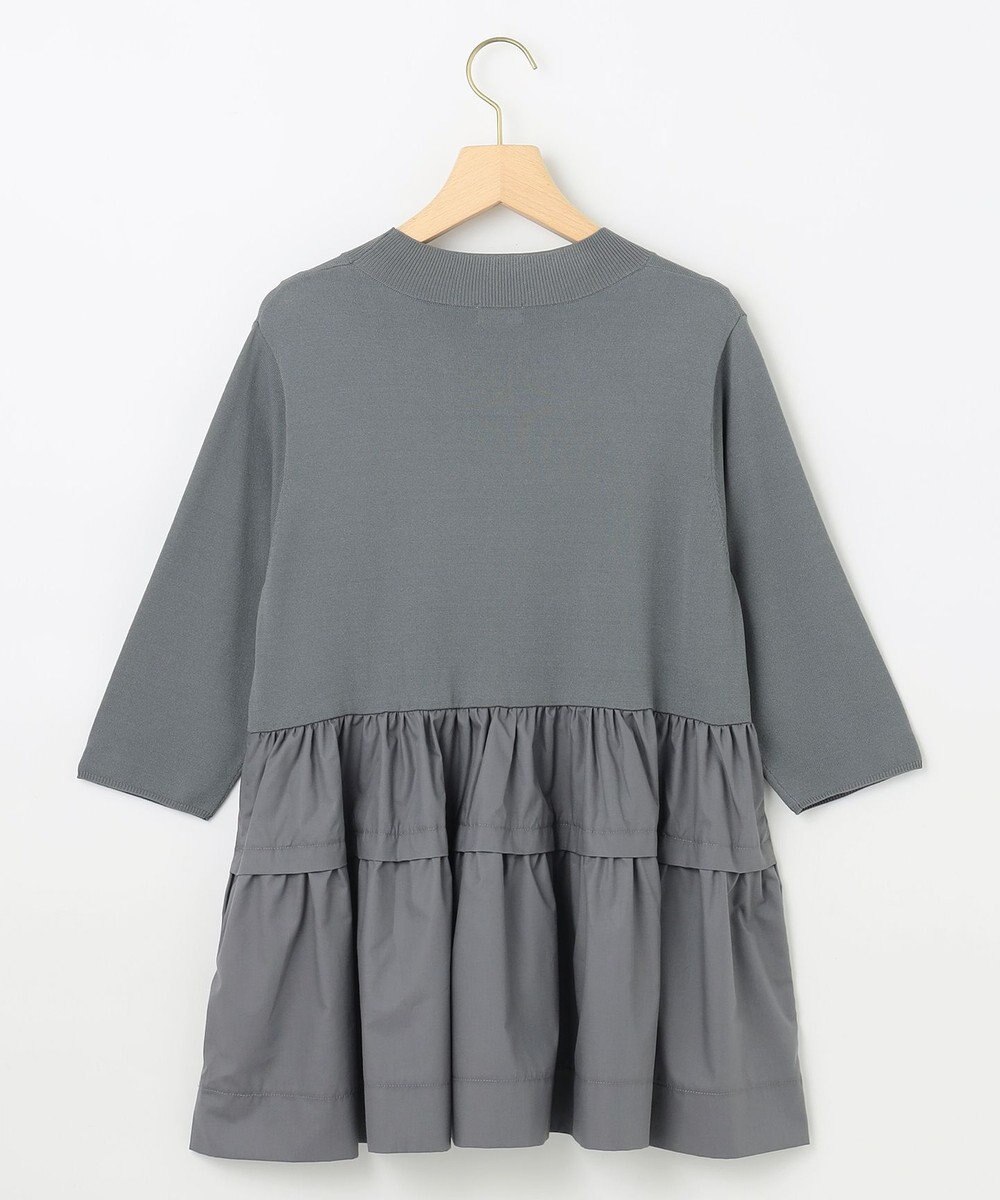 組曲 S 【UVケア・接触冷感・六分袖】ブラウスコンビ ティアードニット 