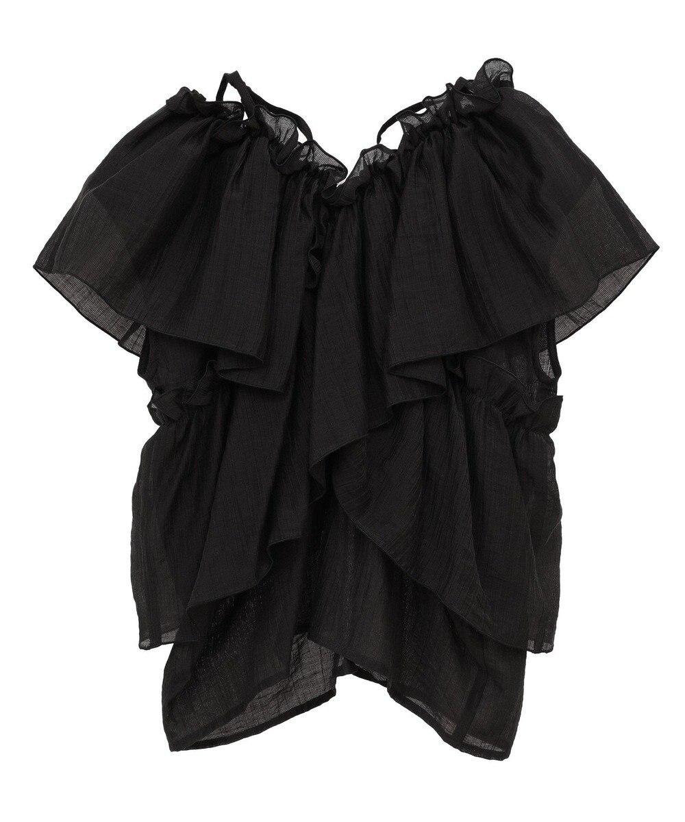 Green Parks マルチＷＡＹオフショルフリルブラウス 