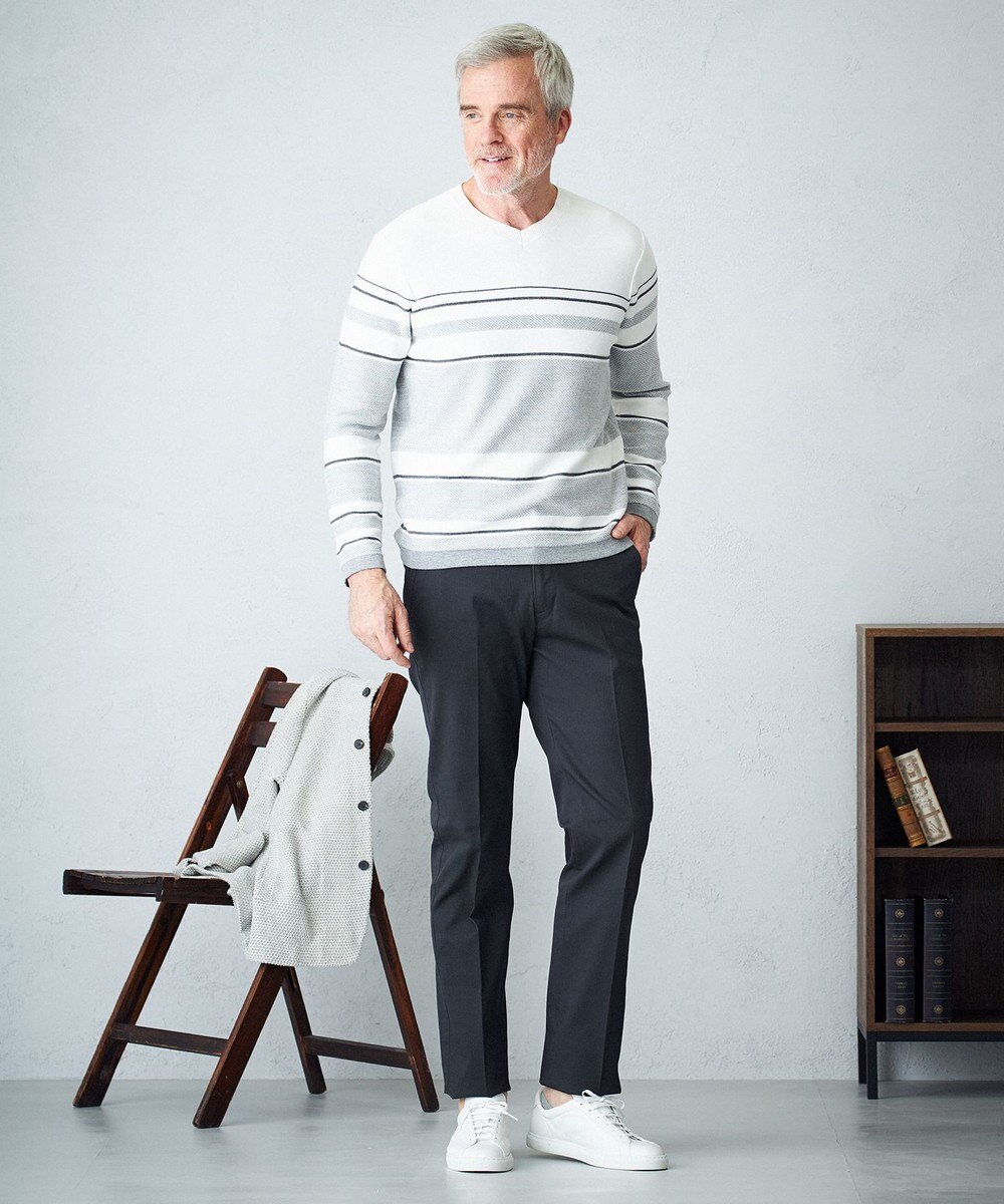 JOSEPH ABBOUD 【キングサイズ・カラー豊富】人気！ウエストも伸びる！ オーガニックストレッチパンツ 