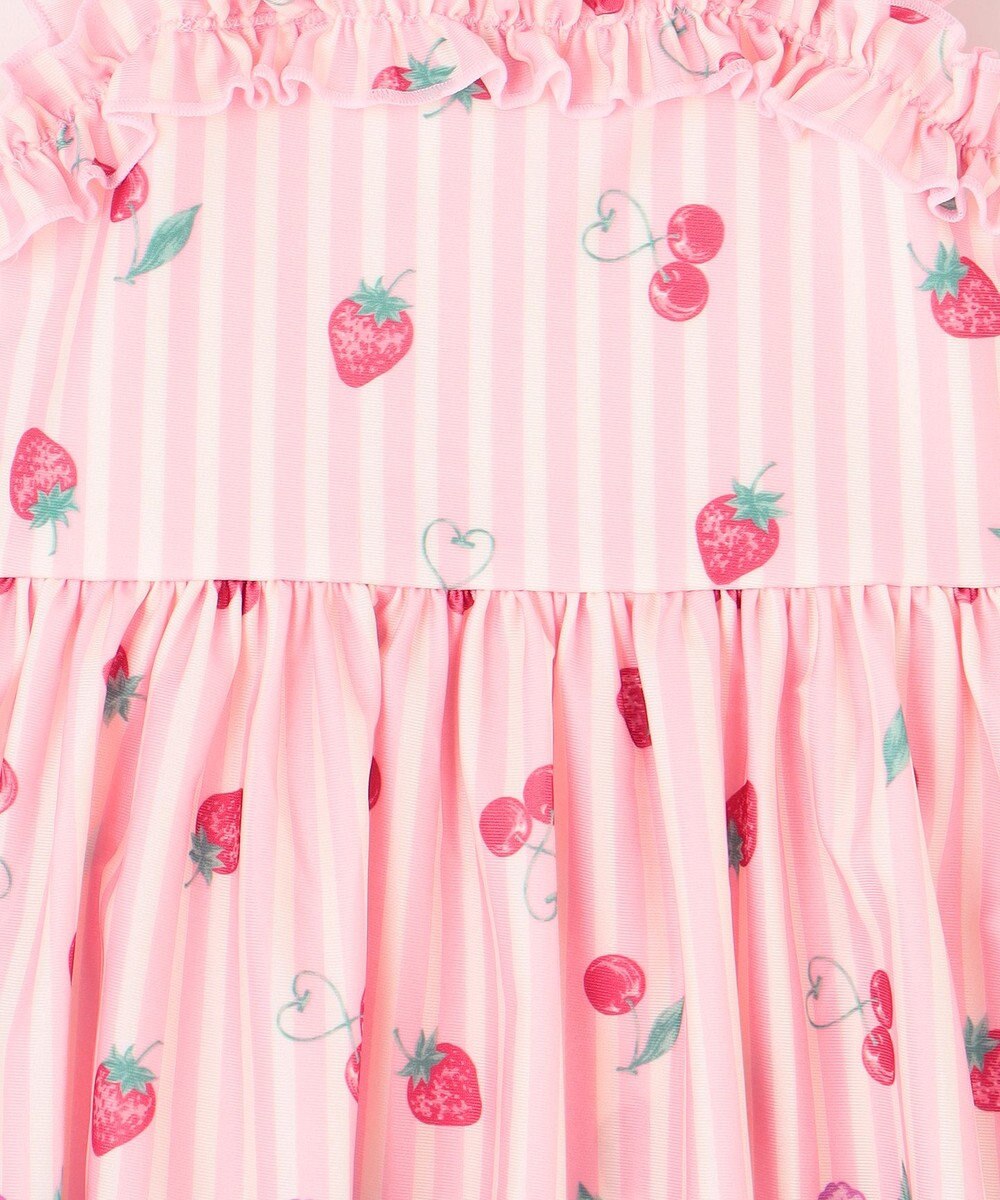 ANY KIDS ストライプ×フルーツ ワンピース 水着 