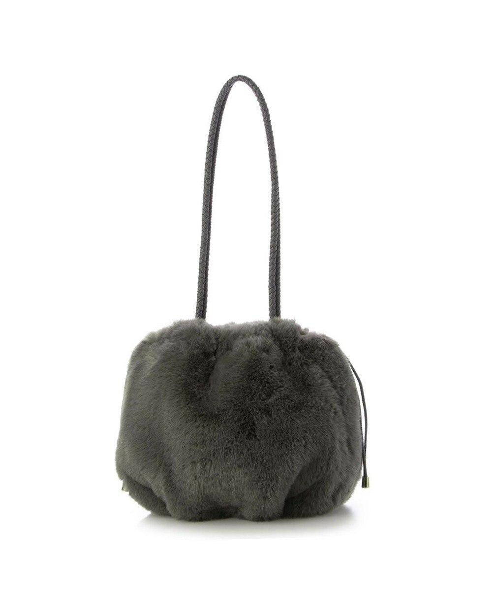 UNBILLION カシュカシュ cachecache / ロングハンドルエコファー巾着トート 