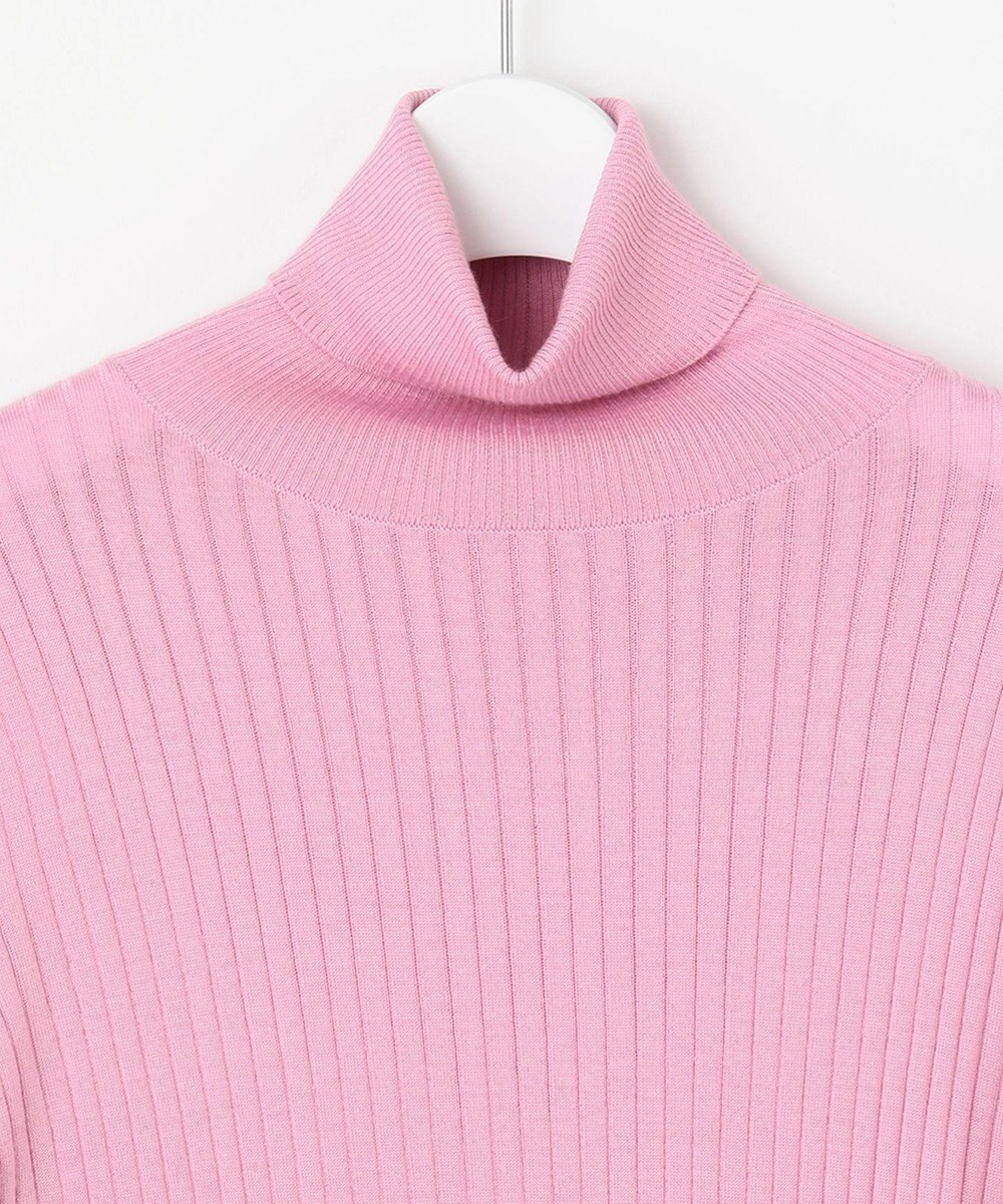 自由区 L 【洗える】カシミヤシルクブレンド タートルネックニット (検索番号:JJ47) 