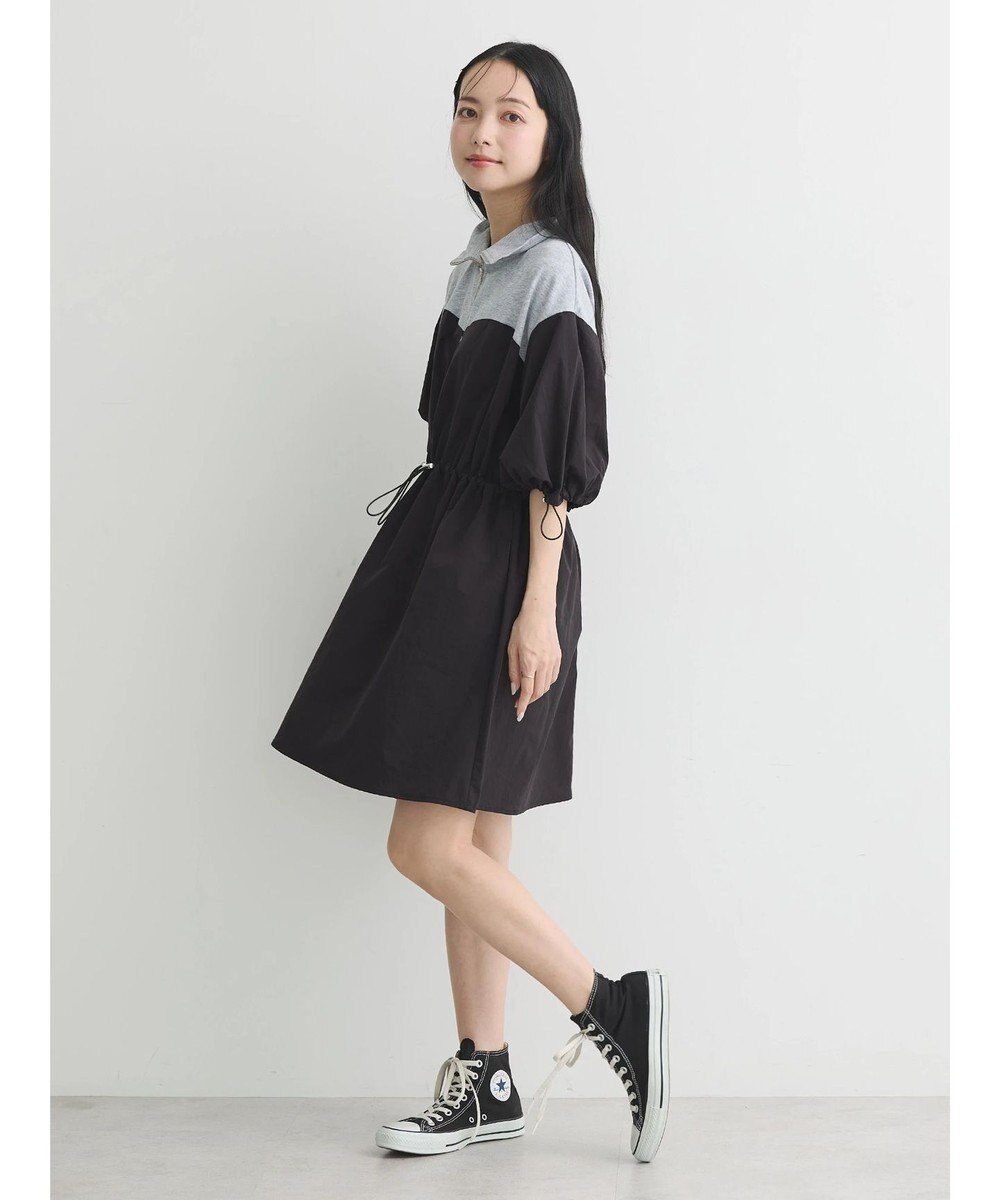 earth music&ecology ハーフＺＩＰミニワンピース 