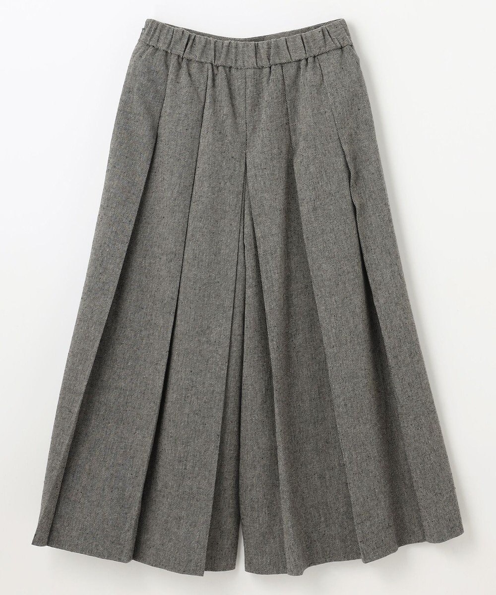 ANY 【手洗い可/ウエストゴム】タックワイドパンツ 