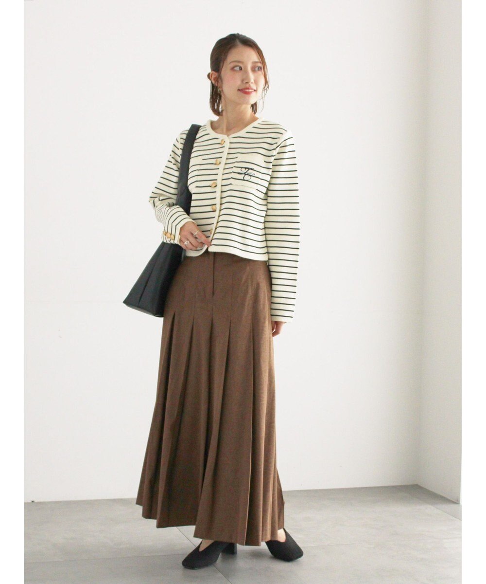 Te chichi レタードポケットジャケットカーディガン 