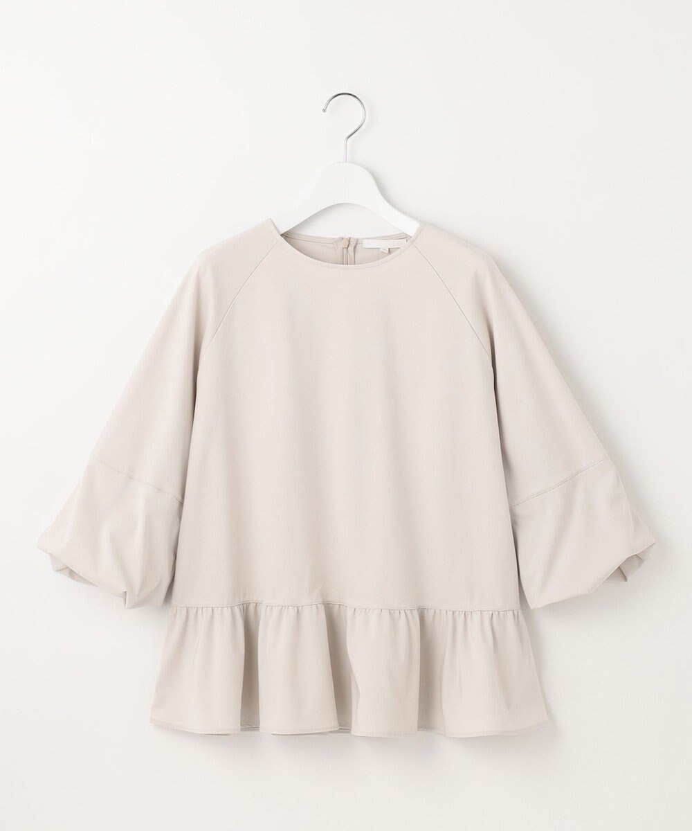 自由区 L クリアコットンポンチペプラム カットソー 