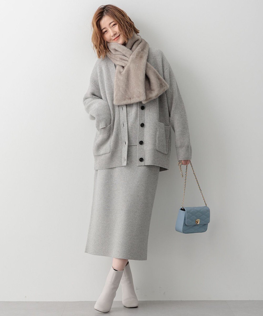 23区 【洗える】カシミヤブレンド ニット カーディガン 