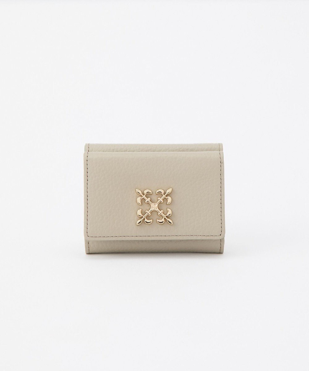 russet 《soeru》モノグラムプレート三つ折りウォレット(SO-397) 