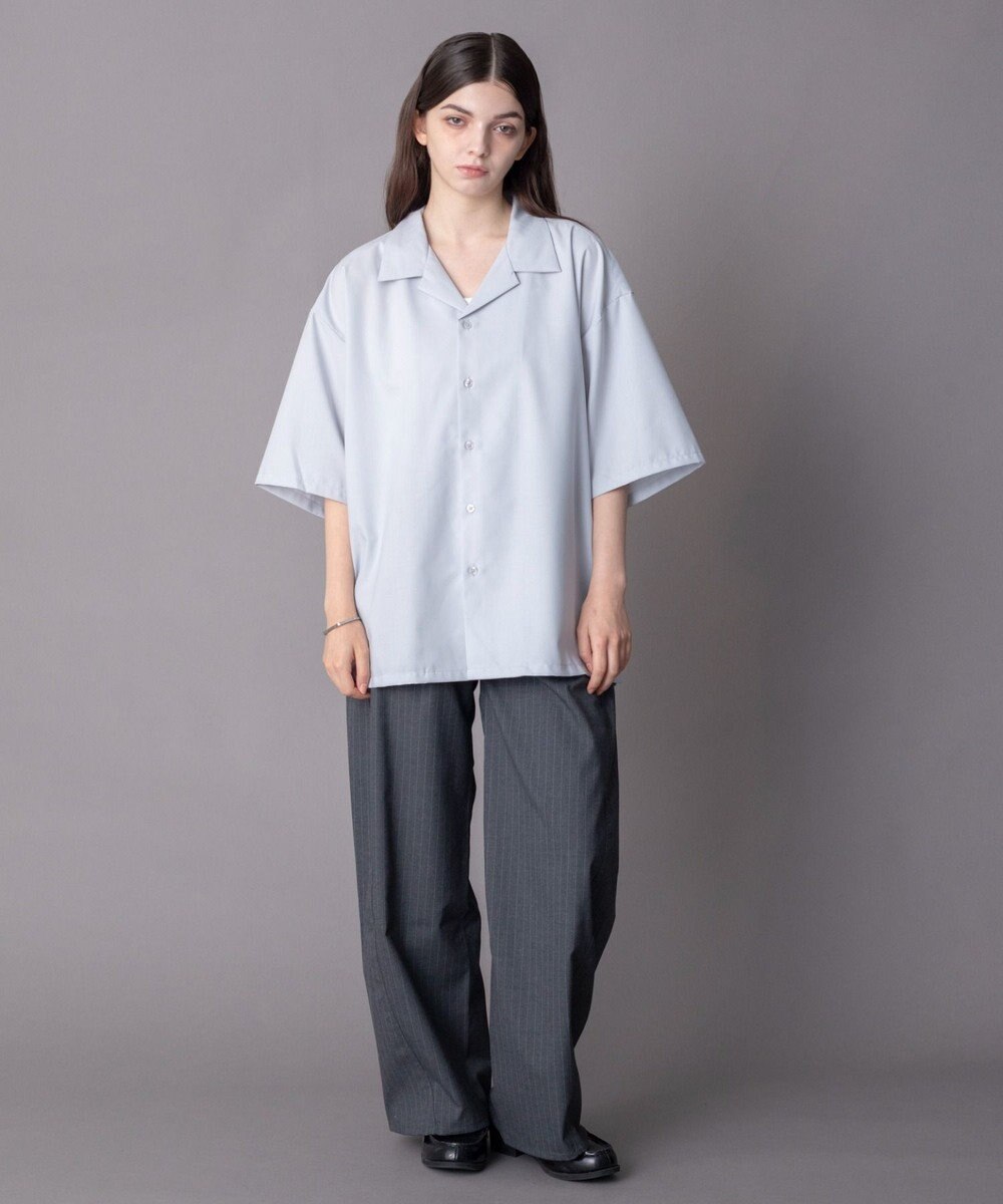 WEGO 【ユニセックス着用ITEM/SMLサイズ展開】 TRオープンカラーシャツ（SS） 
