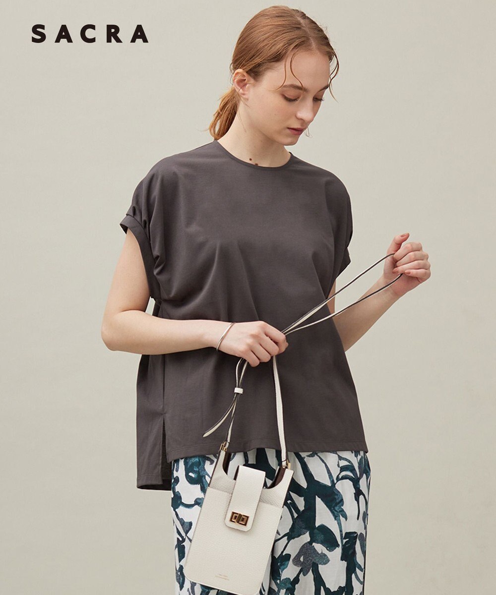 23区 【SACRA】プレーティングクロス カットソー 