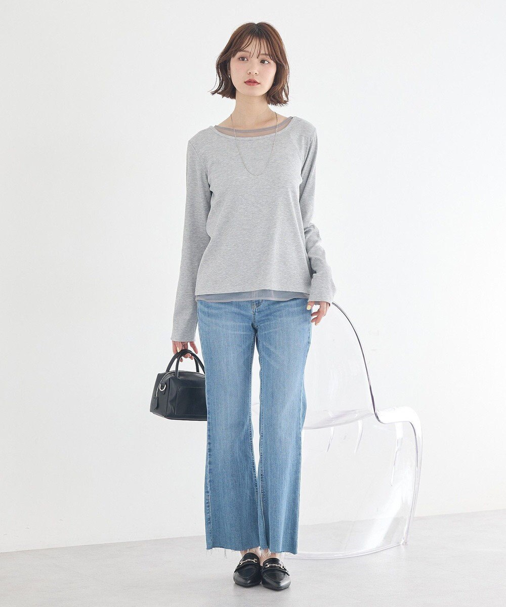 earth music&ecology レイヤード風テレコプルオーバー 