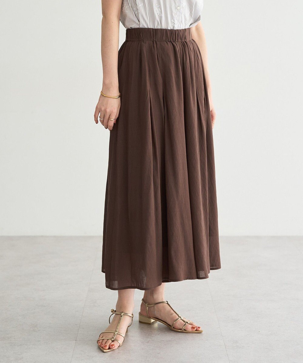 YECCA VECCA ドライタッチシアーキュロットパンツ 