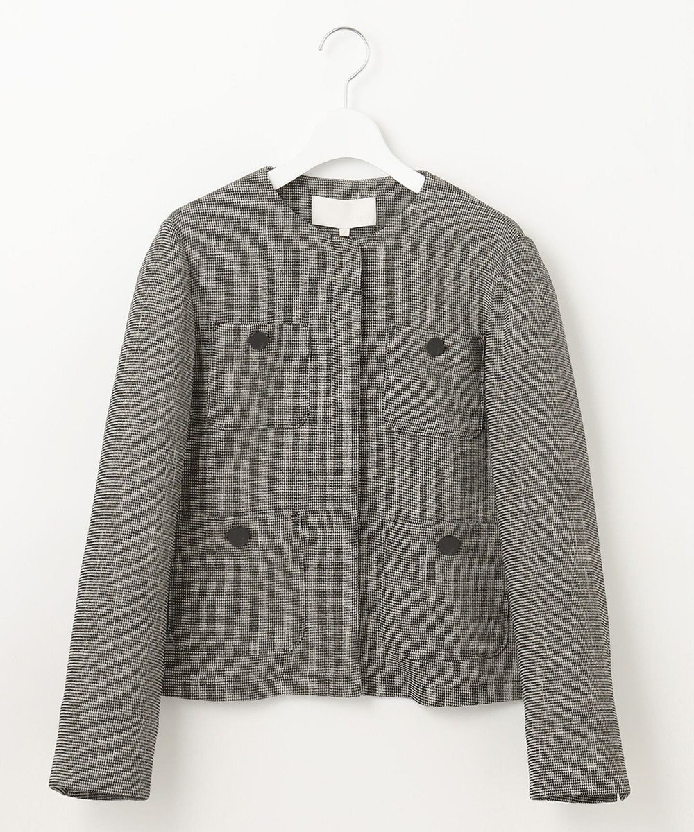 自由区 【洗える】ライトカラミノーカラー ジャケット 