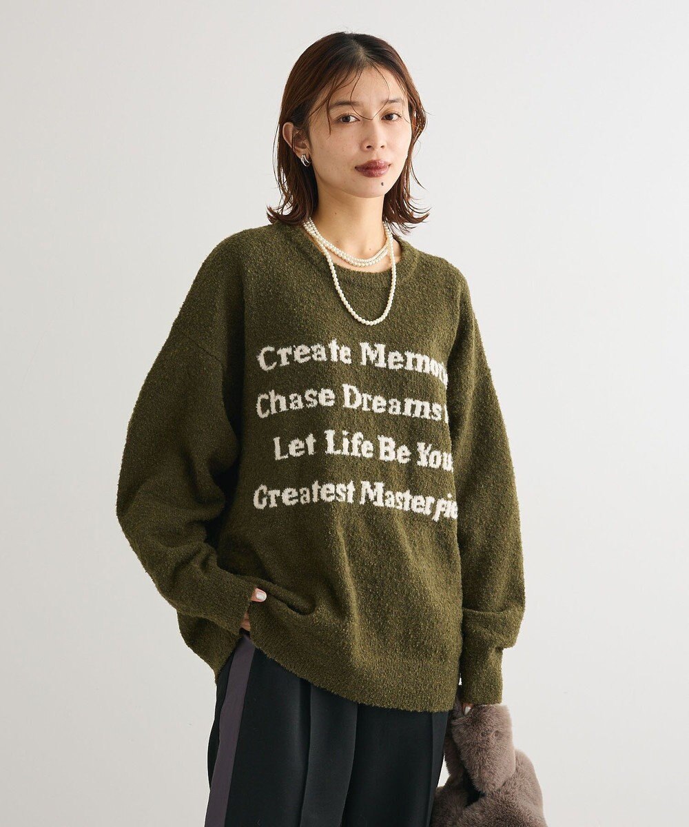 Green Parks ブークレロゴニットチュニック 