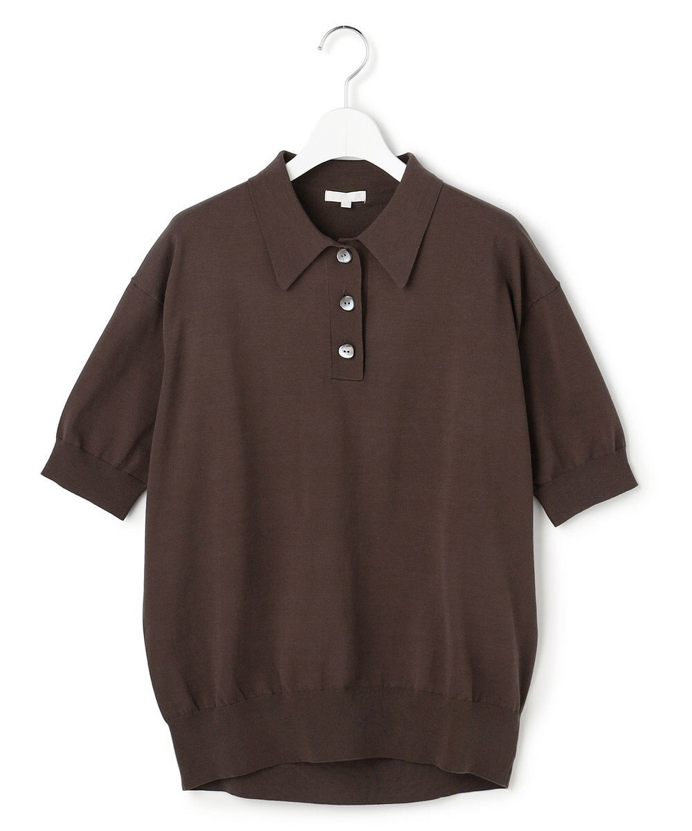 23区 L 【R(アール)】アイスニット 襟付きデザイン トップス 