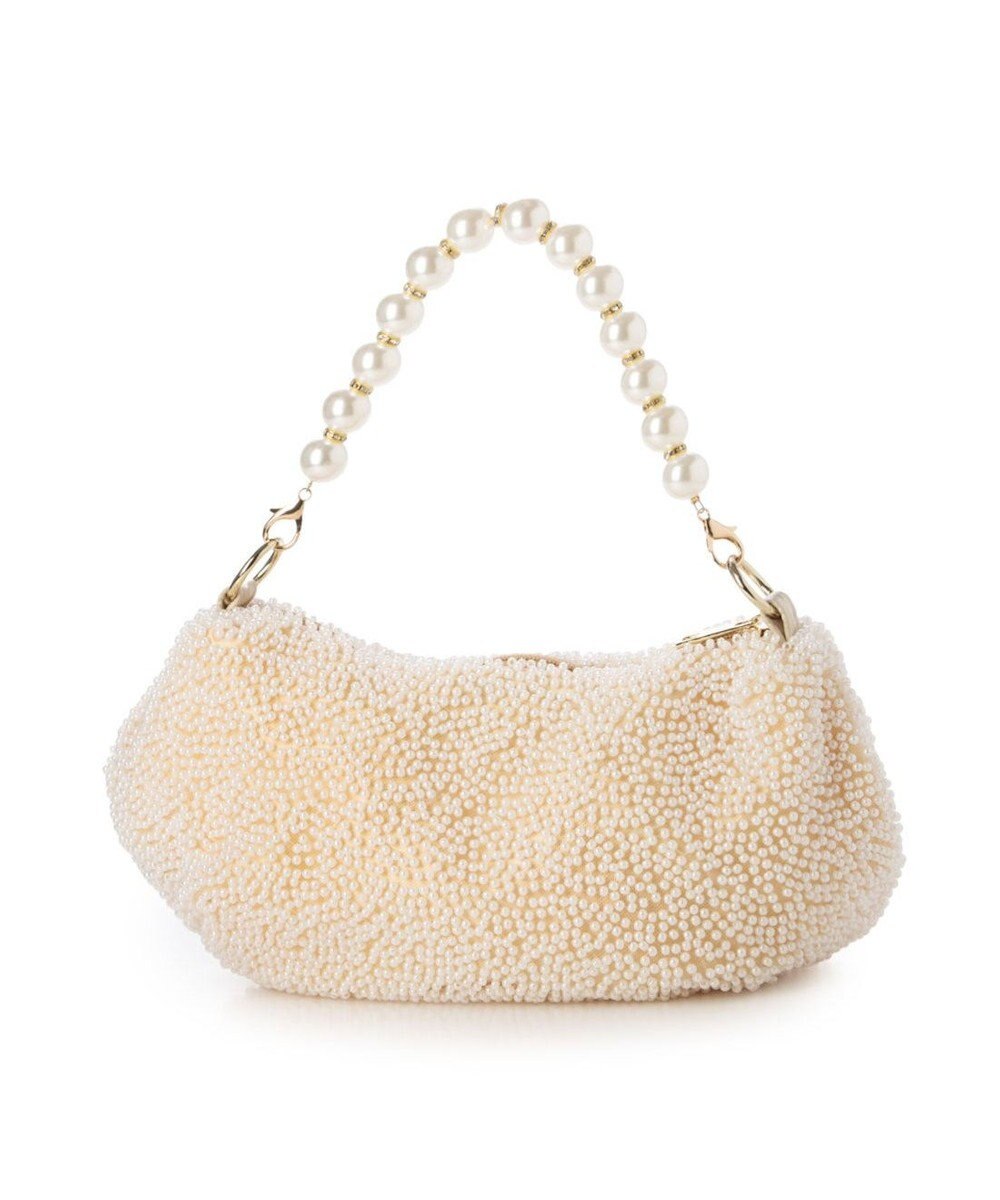 UNBILLION カシュカシュ cachecache / パール調ビーズワンハンドルバッグ 