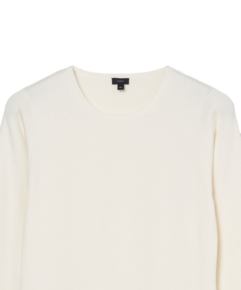 JOSEPH 【WEB&OUTLET限定・洗える】ストレッチシルク　ラウンドネックニット 