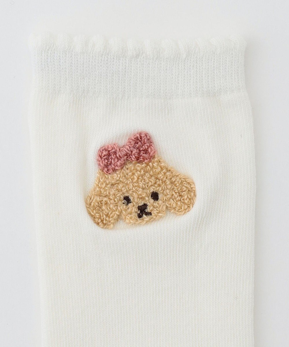 ANY KIDS ハイソックス（アニマル サガラ刺繍） 