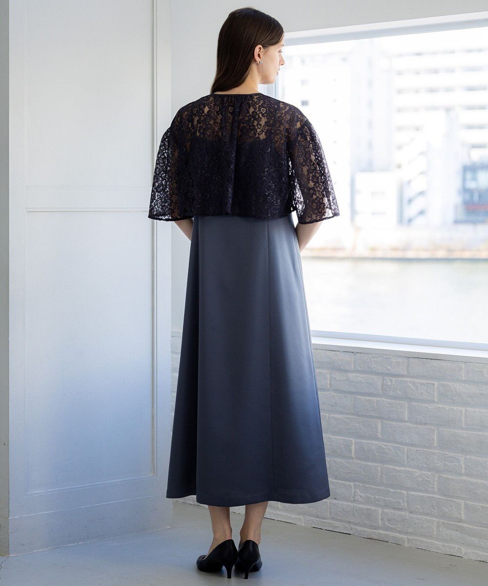 23区 【APPLAUDIR】ブライトフラワーレースコンビ ドレス 